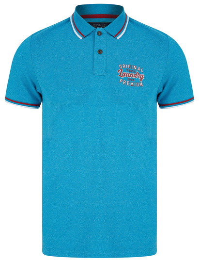 Polo Shirts Masses Cotton Jersey Polo Shirt in Sea Grindle - Tokyo Laundry / S - Tokyo Laundry