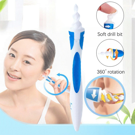 Ear Wax Cleaner Removal Q-Grips Spiral Swab Earwax Remover Tool Safe Tips