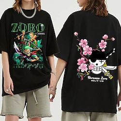 Inspired by One Piece Roronoa Zoro T-shirt Anime Cartoon Anime Harajuku Graphic Kawaii T-shirt For Men's Women's Unisex Adults' Hot Stamping 100% Polyester Lightinthebox