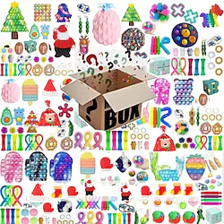 104pcs Random Fidget Toys Mystery Gifts Pack Surprise Box 200 Different Fidget Set Antistress Relief Toys for kids Lightinthebox