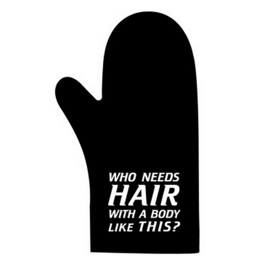 (Who needs hair) Novelty themed oven glove