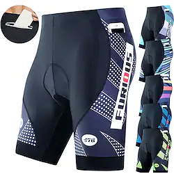 Men's Cycling Shorts Bike Shorts Bike Padded Shorts / Chamois Bottoms Form Fit Mountain Bike MTB Road Bike Cycling Sports 3D Pad Anti-slip Strap Quick Dry Moisture Wicking Black / Orange Blue Lightinthebox