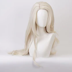 Elsa Cosplay Wigs Women's Middle Part 30 inch Heat Resistant Fiber Curly Blonde Adults' Anime Wig Lightinthebox