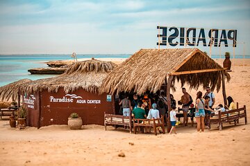 Paradise Island Snorkeling Sea Trip and Floating Aqua park. Water Sport-Hurghada