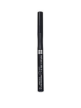 L'Oreal Paris Infallible Grip Precision Felt 0.4Mm 27H Longwear Eyeliner Black - 15Ml