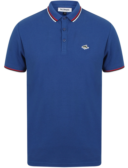 Polo Shirts Milligan Cotton Pique Polo Shirt In Sea Surf Blue - Le Shark / S - Tokyo Laundry