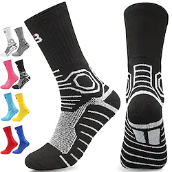 Men's Women's Hiking Socks Ski Socks Sports Socks Winter Outdoor Thermal Warm Windproof Breathable Quick Dry Socks Cotton Light Blue Black Pink for Hunting Ski / Snowboard Fishing Lightinthebox