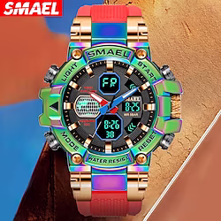 SMAEL Men Military Watches Clock Men Digital Wristwatches Dual Time LED Bracelet relogio masculino 8027 Sport Watch Waterproof Lightinthebox