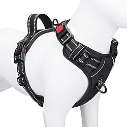 No Pull Dog Harnesses for Small Dogs Reflective Adjustable Front Clip Vest with Handle 2 Metal Rings 3 Buckles [Easy to Put on Take Off Lightinthebox