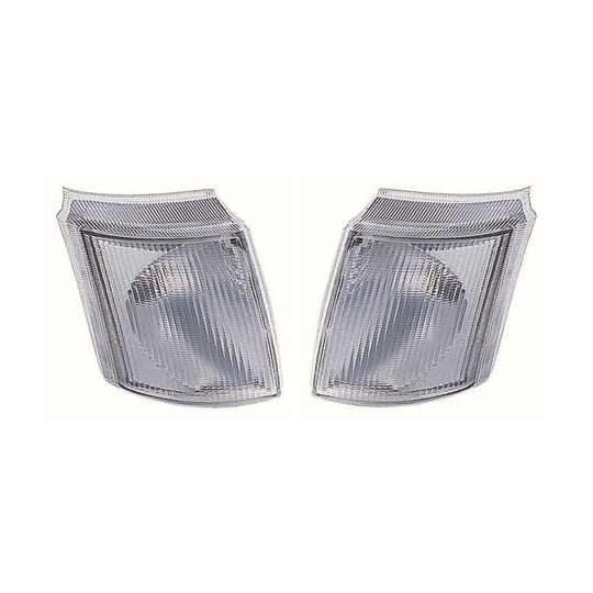 For Ford Transit Mk4 Van 1991-1994 Clear Front Indicator Lights Pair OS NS