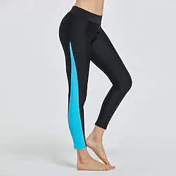 SBART Women's Dive Skin Leggings Bottoms UV Sun Protection Ultraviolet Resistant Quick Dry Micro-elastic Swimming Surfing Snorkeling Patchwork Autumn / Fall Spring Summer Lightinthebox