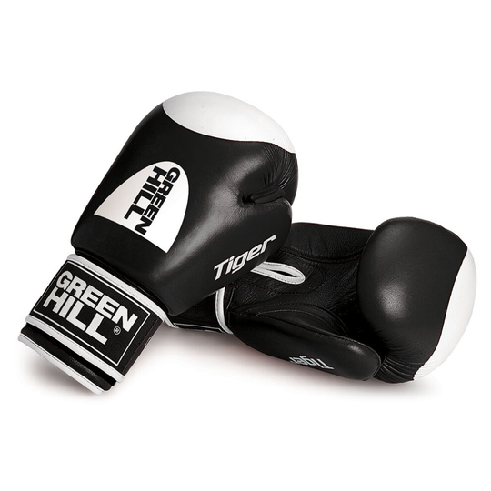 (Black, 14oz) GREEN HILL BOXING GLOVES TIGER WITH TARGET