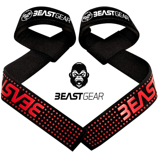Advanced Gel Flex Grips With Beast Gear Weight Lifting Strap