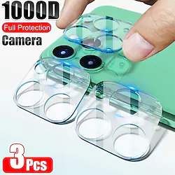 [3PCS]9D Camera Lens Protective Film For iPhone 13 12 Pro Max mini 11 Pro Max 9H Hardness Tempered Glass Lightinthebox
