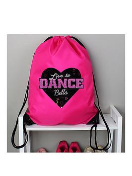 The Personalised Memento Company Personalised Born To Dance Kit Bag