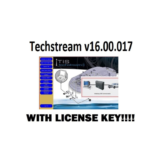 Techstream V16.00.017 + License Key (05/2021) - Toyota Lexus
