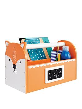 Great Little Trading Co. Fox Carry Caddy Storage Box, Orange