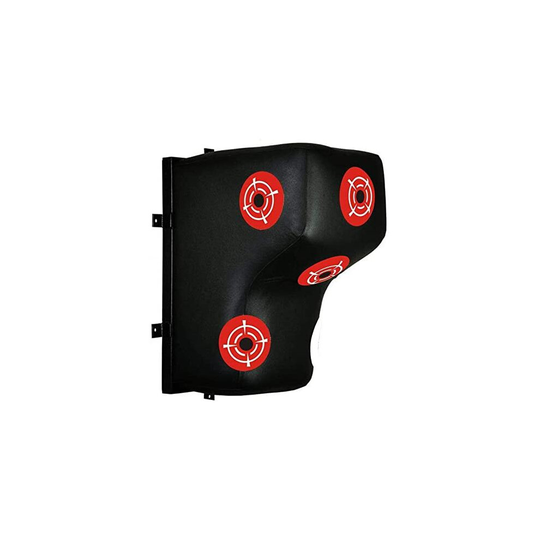(Black Red) MAXX Pro Boxing Gear MAYA Leather Wall Mount Striking Punch Bag punch pad Wall Punchbag 61 X 48X 34cm
