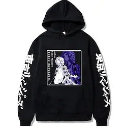 Inspired by Tokyo Revengers Sano Manjiro Cartoon Manga Back To School Print Harajuku Graphic Kawaii Hoodie For Men's Women's Adults' Hot Stamping Polyster Lightinthebox
