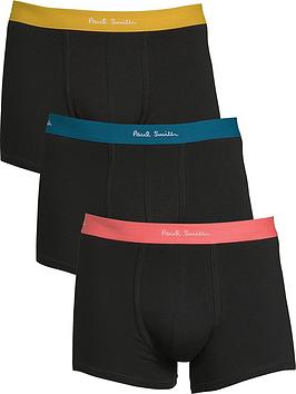 Ps Paul Smith Men'S 3 Pack Boxer Shorts - Black