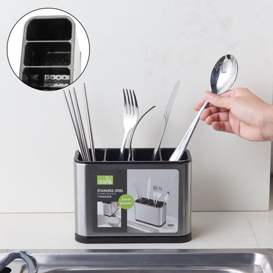 Storage Rack Fork Chopsticks Kitchen Cutlery Holder Organizer Box