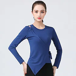 Activewear Top Hollow-out Solid Women's Training Performance Long Sleeve High Modal Lightinthebox