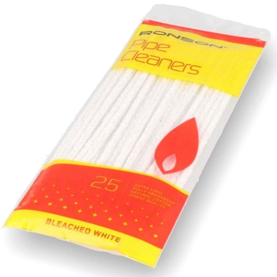 New pack of 25 RONSON Finest Quality cotton pipe cleaners