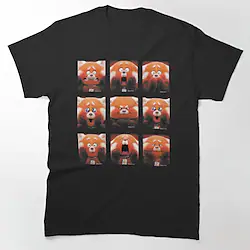 Inspired by Turning Red Panda Meilin T-shirt Back To School Anime Harajuku Kawaii Street Style T-shirt For Unisex Adults' Hot Stamping Polyester / Cotton Blend Lightinthebox