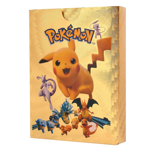 (Gold Cards 27pcs) Pokemon Boxed Card Bundle Pikachu GX Holo Card Set