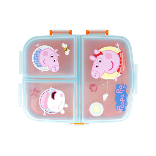 Latest 2021 Peppa Pig XL School Lunch Box 3-Compartments