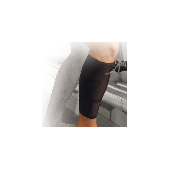 Large-extra Large Neoprene Calf Shin Wrap - Calf Precision Training Blackred - neoprene calfshin wrap precision training blackred largexlarge