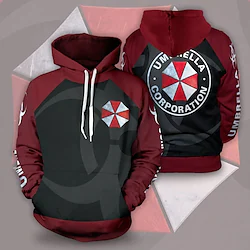 Inspired by Resident Evil Umbrella Corporation Hoodie Cartoon Manga Anime Classic Street Style Hoodie For Men's Women's Unisex Adults' 3D Print 100% Polyester Lightinthebox