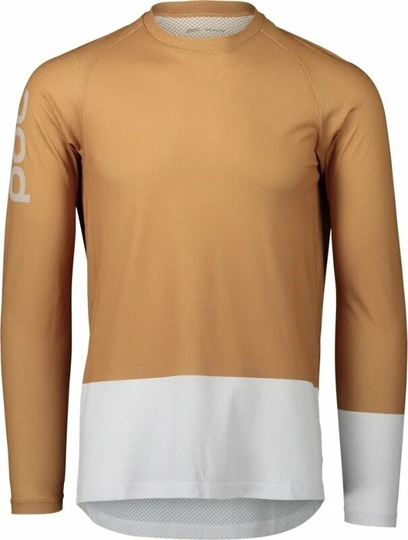 POC MTB Pure LS Jersey Aragonite Brown/Hydrogen White S