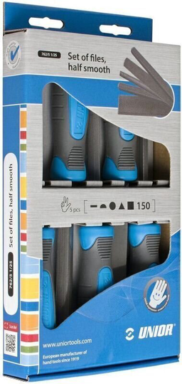 Unior Set of Files Half Smooth 150