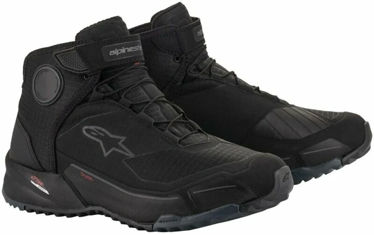 Alpinestars CR-X Drystar Riding Shoes Black/Black 42 Motorcycle Boots