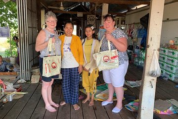 Turn Recycled Cement Bag into Fashionable Bag with Local Seamstress Experience