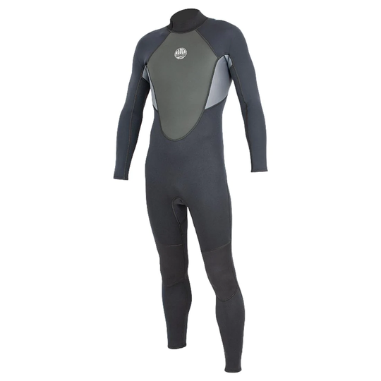 Alder Mens Impact 3/2mm Full Back Zip Wetsuit 2022 - Black