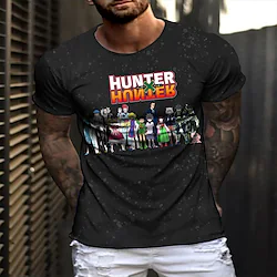 Inspired by Hunter X Hunter Hisoka Killua Zoldyck T-shirt Cartoon Manga Anime Harajuku Graphic Kawaii T-shirt For Men's Adults' Hot Stamping 100% Polyester Lightinthebox