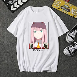 Inspired by Darling in the Franxx Cosplay Cosplay Costume T-shirt Microfiber Graphic Prints Printing T-shirt For Men's / Women's Lightinthebox