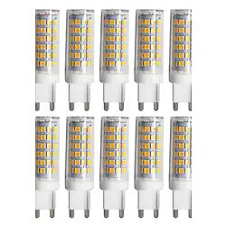 10pcs G9 LED Lamp Bulb 9W 2835 SMD LED Ceramic Spotlight Bulb Cool White Warm White Bulb AC 220-240V Lightinthebox