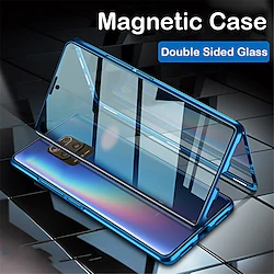 Magnetic Case with Screen Protector for Xiaomi Redmi Note10 Pro 10 Note 9 S Pro Max 8 Pro Mi 11 10 Pro 9T Pro Metal Double Sided Glass Shockproof Phone Protective Case Lightinthebox