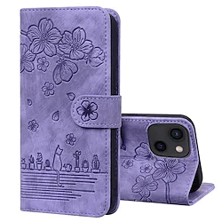 Phone Case For Apple Wallet Card iPhone 14 Pro Max 14 Plus 13 12 11 Pro Max Mini X XR XS Card Holder Slots Magnetic Flip Kickstand Solid Colored Flower TPU PU Leather Lightinthebox