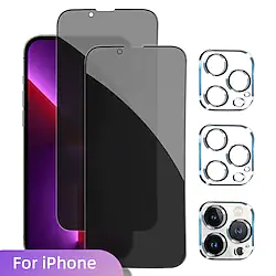 2-2 Pack Screen Protector for iPhone 14 Pro Max iPhone 13 Pro with Camera Lens Protector Full Coverage Anti-Spy Tempered Glass Film 9H Hardness Upgrade Edge Protection Easy Installation Bubble Free Lightinthebox