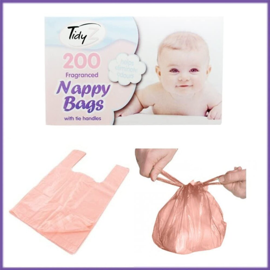 Nappy bags Jumbo Box - 4 x 200 pack (800 in total)