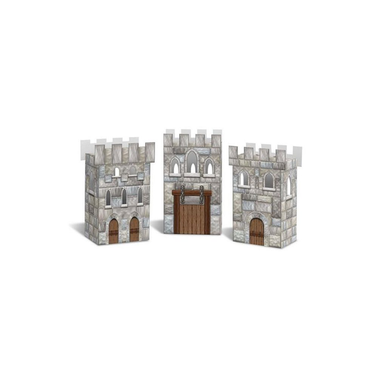 Beistle 54138 Castle Favor Boxes - Case of 12
