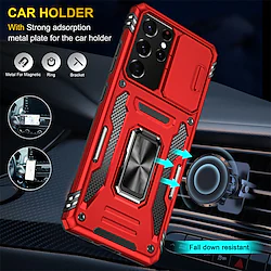 Phone Case For Samsung Galaxy Back Cover A73 A53 A33 S22 Ultra Plus S21 FE S20 A72 Portable with Stand Camera Lens Protector Lines / Waves Geometric Pattern TPU PC Lightinthebox
