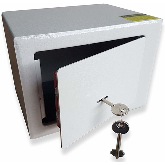 Futura Genuine Large 7 Litre (23xH17xD17cm) Safe Money Safe Heavy Duty Steel Cash Security Cash Box Home Office Safe