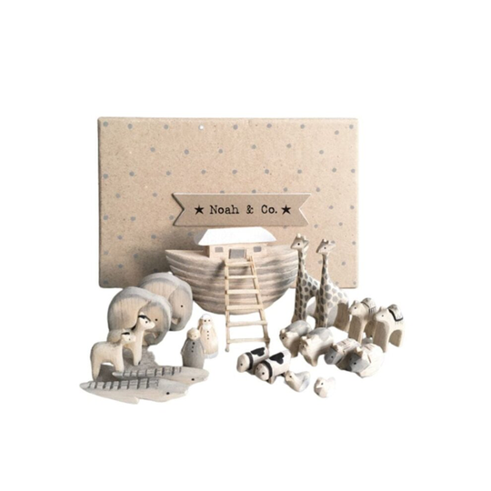Wooden Mini Noah's Ark Gift Set