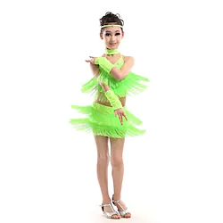 Latin Dance Top Tassel Crystals / Rhinestones Performance Sleeveless High Spandex Polyester Lightinthebox