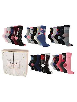 Pringle 25 Pack Advent Sock Gift Box - Multi